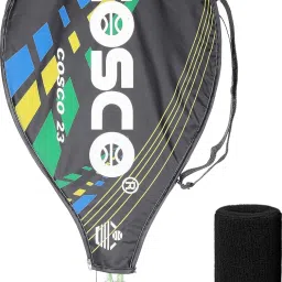 Tennis Racket Kit - (Drive-23 "6 to 8" Years with Wrist Band) Junior Size Multicolor Strung Tennis Racquet-image-54