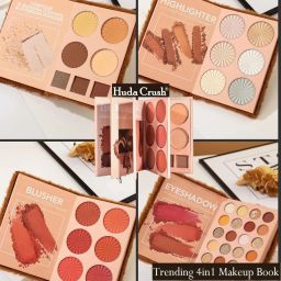 huda crush Essential All in One 4 Pages Face Makeup Book Palette Combo Kit Set-picture-11