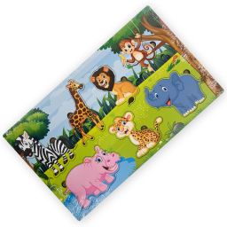 Wooden Animal Cutout Puzzle for 3+ Years Kids-16