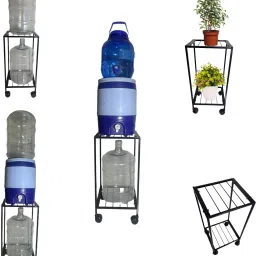 Multipurpose Stand Water Dispenser,Plant & Kitchen Pot Trolley,Space-saving rack Iron Kitchen Trolley-image-47