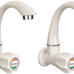 PVC Tap Kitchen Mixer White POLO Sink Cock for Bathroom Wash Basins Tap Kitchen Mixer White POLO Sink Cock for Bathroom Wash Basins Bib Tap Faucet-image-96