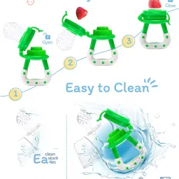 urban cube BABY SPOON FEEDER WITH FRUIT TEETHER & NIBBLER Teether image 5