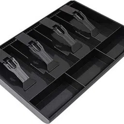 4 Grids Cash Box Drawer Tray Perfect for Petty Cash ABS Plastic Cash Organizer Cash Box-picture-15