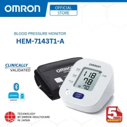 OMRON 7143T1-A Most Accurate & Clinically Validated, Most Recommended BP by Doctors HEM 7143T1A Digital Bluetooth Blood Pressure Monitor Bp Monitor image 2