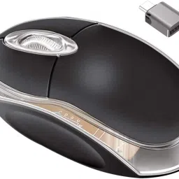 TECHWIBE Type C Mouse Autoclicker, Plug & Play, No Software Required, 48 Clicks Per 5 Sec Wired Right Handed Optical Mouse-1