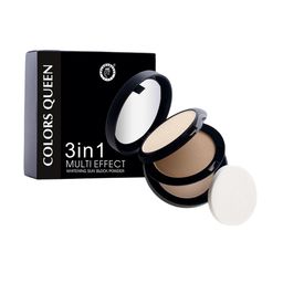 Colors Queen 3-In-1 Multi-Effect Whitening Sun Block Compact Powder - White Ivory 01-5