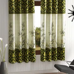 Home Sizzler Green & Beige Set of 2 Window Curtain-picture-49