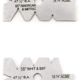 Screw Thread Cutting Gauge 14-1/2",47-1/2", 55, 60 Degree Angle Height Gauge-13