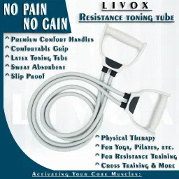 livox Pushup Rack Board And Toning tube, Ab wheel Roller With Pushup Bar. Ab Exerciser image 5