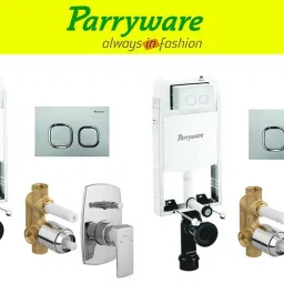 Half Frame Concealed Cistern, with divater body upper Euclid set of 2 pic 414 Dual Flush Tank-25