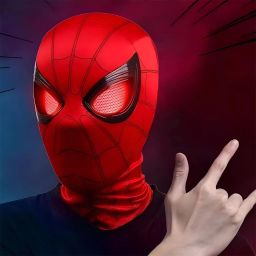 Halloween Cosplay Spider Man Mask with Moving Eyes Elastic for Kids and Adults Party Mask-image-70