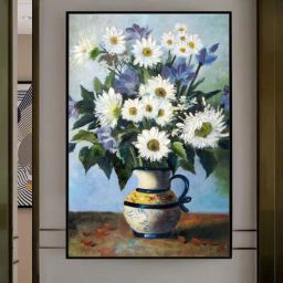 art street Vintage Diasy Multicolour Synthetic Wood Wall Art-picture-16