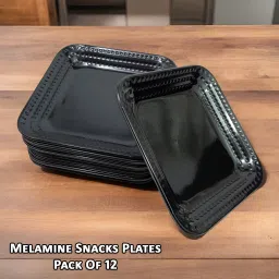 Melamine Small Serving Plate Set - Perfect for Serving Snacks, Meals, and More! Quarter Plate-16