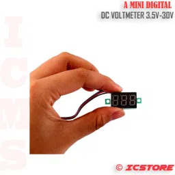 hubx DC Voltmeter indicator 3.5-30V, LED Display Panel Digital Voltage meter--Qty-1 Voltmeter image 4