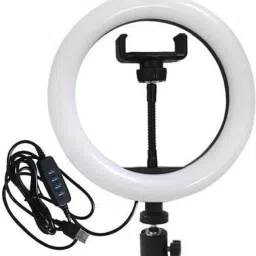 Wrapo 10 Inch Ring Light For In 3 Modes Adjustable Light Dimmable Light For smartphone With Phone Holder For Youtube Tik tok Video Live Photo Studio make up Ring Flash Flash-17