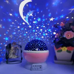 Star Master Rotating 360 Degree Moon Night Light Lamp Projector for Kids Room Night Lamp-17