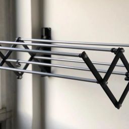 Steel Wall Cloth Dryer Stand 2 Feet ( 12 x 24 inch ) FOLDABLE RUST PROOF-image-57