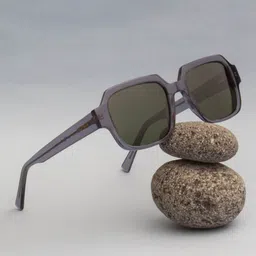Ted Smith Unisex Square Sunglasses with Polarised and UV Protected Lens SUN-ELITE_C3-18