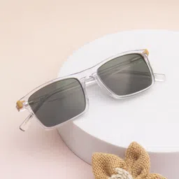 Ted Smith Unisex Square Sunglasses with Polarised and UV Protected Lens SUN-KITE_C6-12