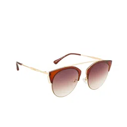 Ted Smith Women Brown Lens & Brown Round Sunglasses with UV Protected Lens-image-47
