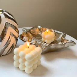 Big & Mini Bubble Candle Combo For Aesthetic Home Decor And Gifting (Pack of 2) Candle-20