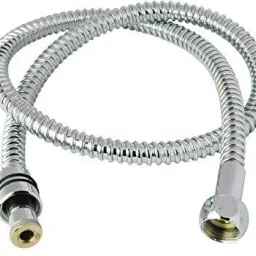 Viking SS304 Shower Tube Metallic - Stainless Steel 304 - Thread (1), (2) 15mm (1/2"), Type (1) & (2) Inner - Length 2000mm (80”) - Polished-16