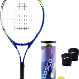 Drive-26 Lawn Tennis Racket With Tennis Ball And Wrist Band Multicolor Strung Tennis Racquet-image-78
