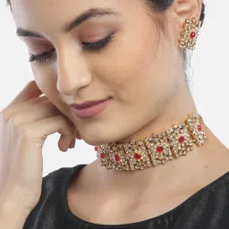 Alloy Gold-plated Gold Jewel Set-image-1