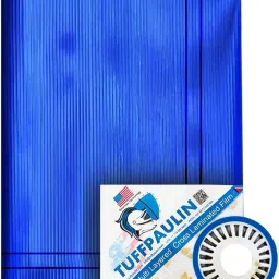 12FT X 12FT - 120GSM - Blue Tarpaulin Tent - For Truck body, Car, Bike and Train Wagon Cover, Grain Covers,, Pond Liners, Poultry Curtains, Fumigation Cover, Industrial Equipment Cover, more than 1000 applications, providing shelter from inclement weather, protecting flooring from paint drips-image-57
