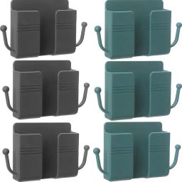 OIVO INDIA Wall Charger Phone Universal Hanging Stand Bracket (Grey & Green, Combo of 6) Mobile Holder-image-56