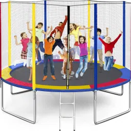 14 Feet GS Jumping Heavy Duty Jhula Trampoline with Net for Kids, Indoor Outdoor-16