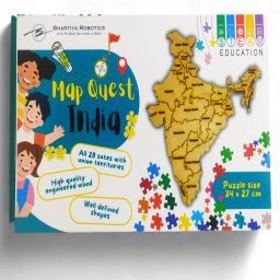 Indian Map Puzzle for Kids with States,Capitals,Monuments&Educational Puzzle-33
