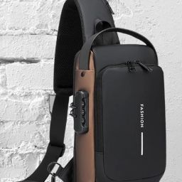 ProArch WomenBuzz Crossbody Massenger Bag Shoulder Strap With with Lock USB Charging Waist bag-image-107