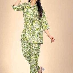 Abhilasha Printed Pure Cotton Top With Trousers Co-Ords-picture-15