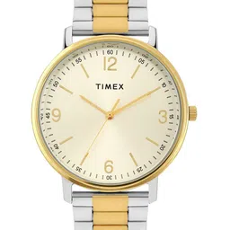 Timex Men Brass Dial & Stainless Steel Straps Analogue Multi Function Watch TW0TG8028-52