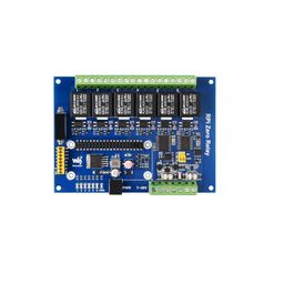 Waveshare Industrial 6-ch Relay Module for Raspberry Pi Zero, RS485/CAN, Isolated Protections image 4