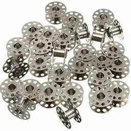 Sewing Machine Bobbins for Singer/Usha 15 Bobbins, Silver Bone Bobbins-14