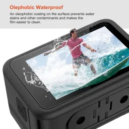Power Smart Tempered Glass Guard for GoPro Hero 12 / GoPro Hero 11 / GoPro Hero 10 / GoPro Hero 9 (3 P'cs Set) image 3