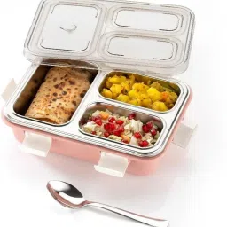 Stainless Steel Lunch Box | 3 Containers Lunch Box (1150 ml) thermoware 3 Containers Lunch Box-10