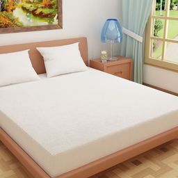 DREAM CARE  White  Solid Water Resistance Mattress Protector-28