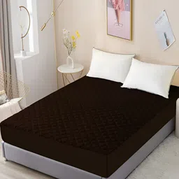 RF RELAXFEEL Brown Fitted King Size Water Resistant Mattress Protector-image-57