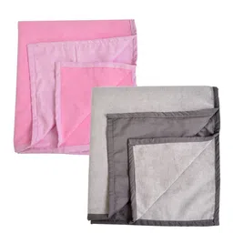 Adbeni Infants Grey & Pink 2 Pieces 210 GSM Waterproof Mattress Protectors-image-28