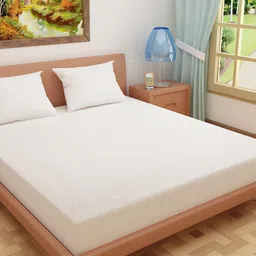 DREAM CARE White Solid Single Bed Mattress Protector-picture-23