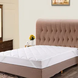 RF RELAXFEEL White Cotton Water Resistant Queen Mattress Protector-image-44