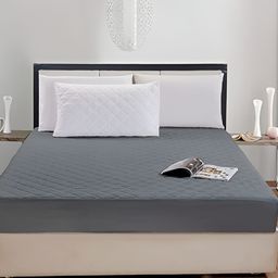 RF RELAXFEEL Grey Polyester Water Resistant King Mattress Protector-17