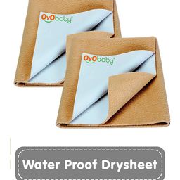 OyO Baby Kids Beige 2-Pieces Waterproof Mattress Protector-image-53