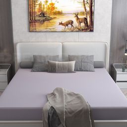 DREAM CARE Cotts Wonder Grey Single Bed Waterproof Mattress Protector-image-48