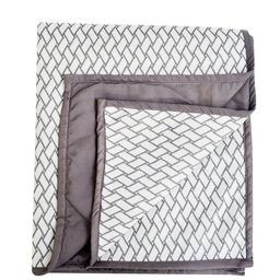Adbeni Kids Grey & White Printed Waterproof Mattress Protector-image-19