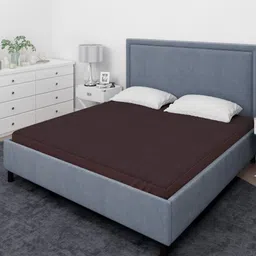 Aura Cocoa Blue King Size Double Bed Waterproof Mattress Protector-image-57