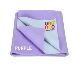 BeyBee Violet Waterproof Cotton Bed Protector Sheet-image-9